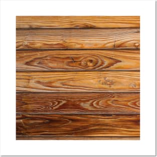 Wood pattern, colored boards - wood as decoration Posters and Art